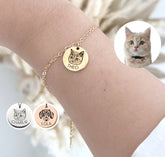 Custom Pet Bracelet Using Pet Photo + Name Custom Dog Bracelet Personalized Cat Bracelet Dog Charm Bracelet Dog Memorial Bracelet